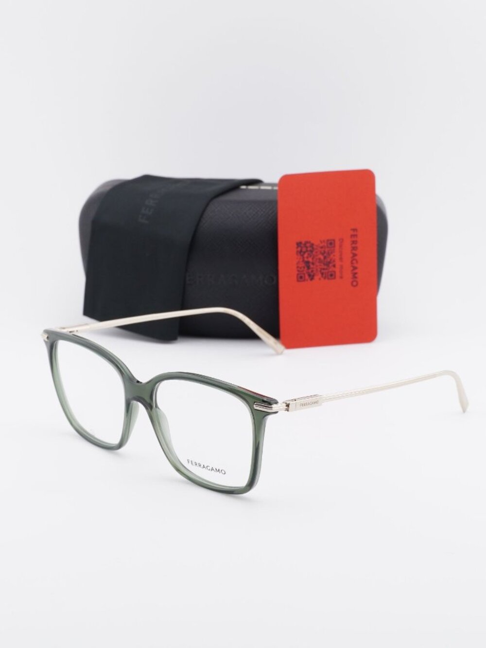 Salvatore Ferragamo SF2992 320 Square Eyeglasses 53mm – Khaki